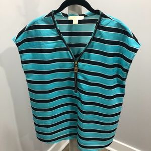 Michael Kors Zipper Front Blouse